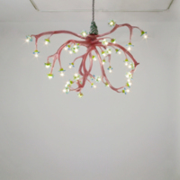 Large Chandelier (Red Stag and Anemones, Reversed)