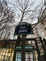 Rue Duris street sign